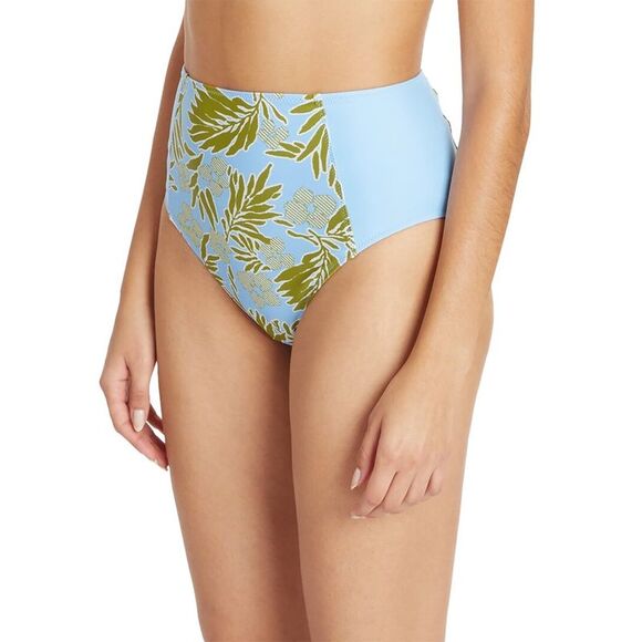 Tanya Taylor Womens Kaia Bikini Bottom, Blue - Picture 2 of 3